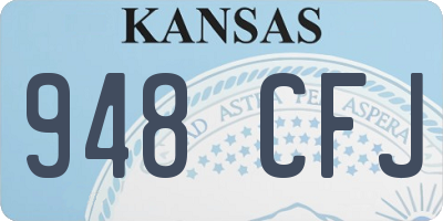 KS license plate 948CFJ