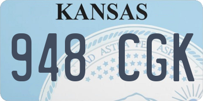 KS license plate 948CGK
