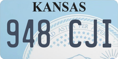 KS license plate 948CJI