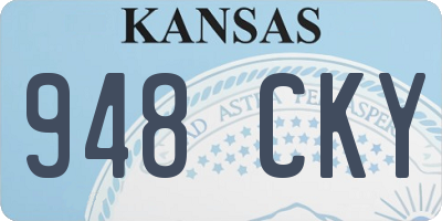 KS license plate 948CKY