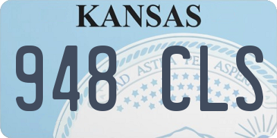 KS license plate 948CLS