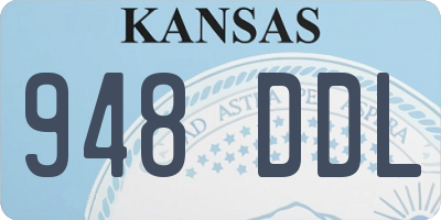 KS license plate 948DDL