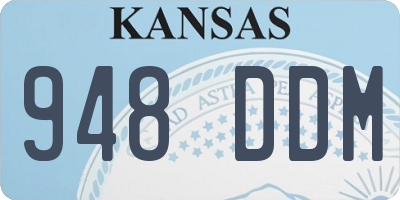 KS license plate 948DDM