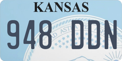 KS license plate 948DDN
