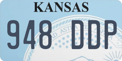 KS license plate 948DDP