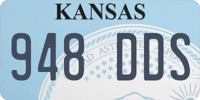 KS license plate 948DDS