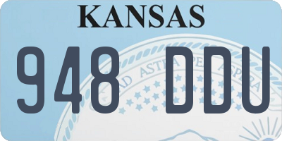KS license plate 948DDU