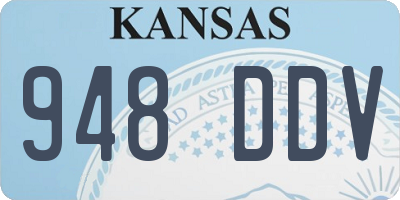 KS license plate 948DDV