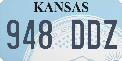 KS license plate 948DDZ
