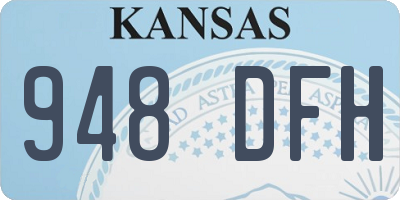KS license plate 948DFH