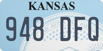 KS license plate 948DFQ