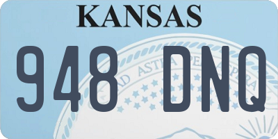 KS license plate 948DNQ
