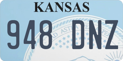 KS license plate 948DNZ