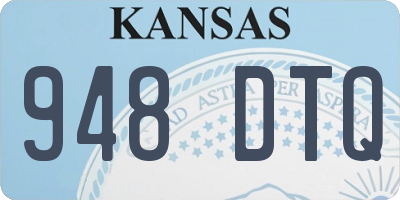 KS license plate 948DTQ