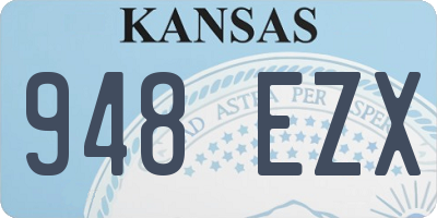 KS license plate 948EZX