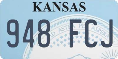 KS license plate 948FCJ