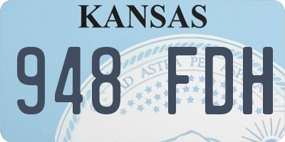KS license plate 948FDH