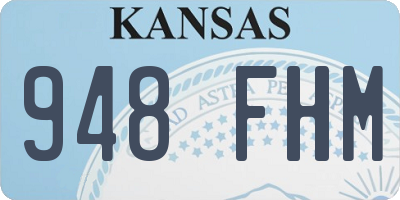 KS license plate 948FHM