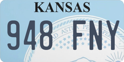 KS license plate 948FNY