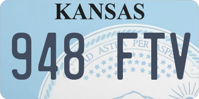 KS license plate 948FTV