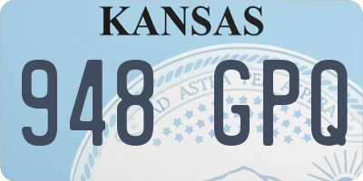KS license plate 948GPQ