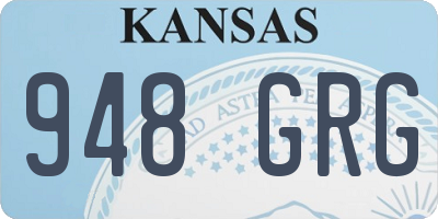 KS license plate 948GRG