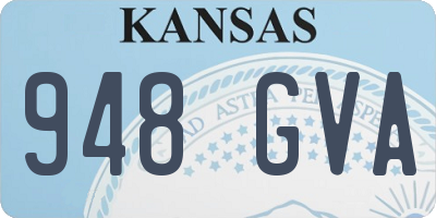KS license plate 948GVA