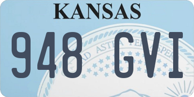 KS license plate 948GVI