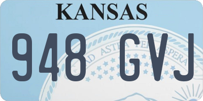 KS license plate 948GVJ