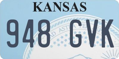 KS license plate 948GVK
