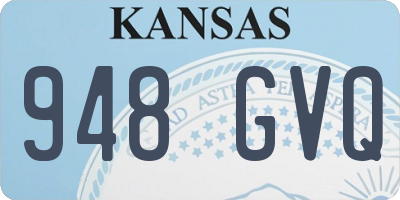 KS license plate 948GVQ