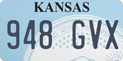 KS license plate 948GVX