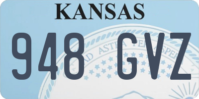 KS license plate 948GVZ