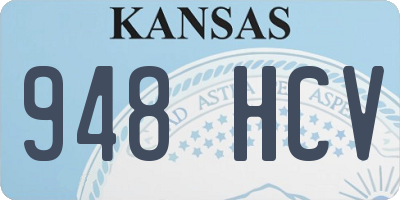KS license plate 948HCV