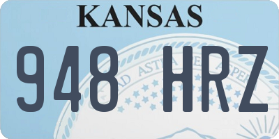 KS license plate 948HRZ