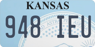 KS license plate 948IEU