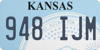 KS license plate 948IJM