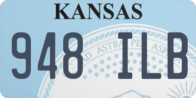 KS license plate 948ILB