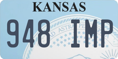 KS license plate 948IMP
