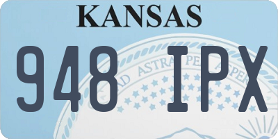 KS license plate 948IPX