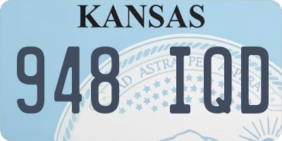 KS license plate 948IQD