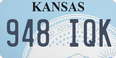KS license plate 948IQK
