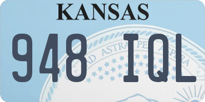 KS license plate 948IQL