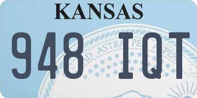 KS license plate 948IQT