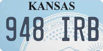 KS license plate 948IRB