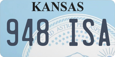 KS license plate 948ISA