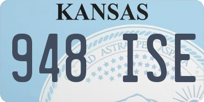 KS license plate 948ISE