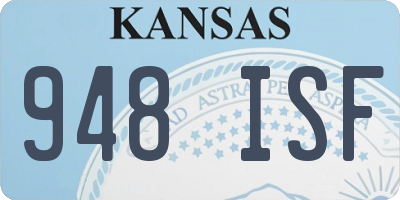 KS license plate 948ISF