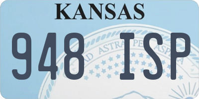 KS license plate 948ISP