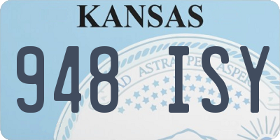 KS license plate 948ISY